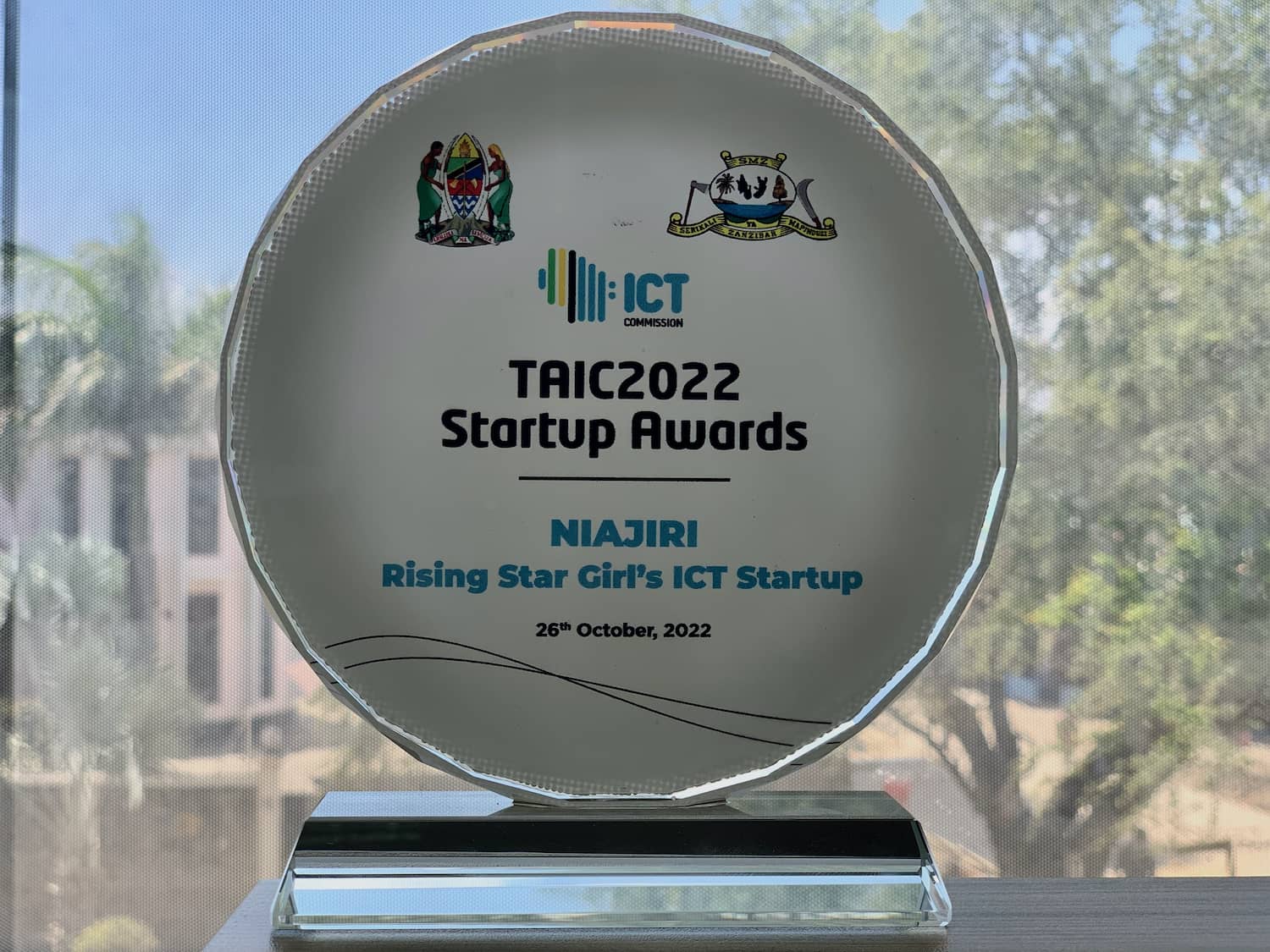 Celebrating Niajiri Platform\'s award as Best Rising Star Girls ICT Startup in 2022